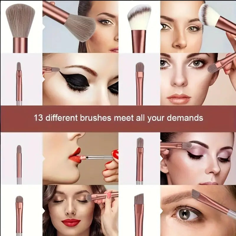 13pcs Professional Soft Makeup Brush Set for Beauty