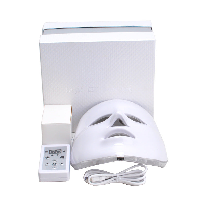 LED Beauty Mask with Seven Color Light Therapy