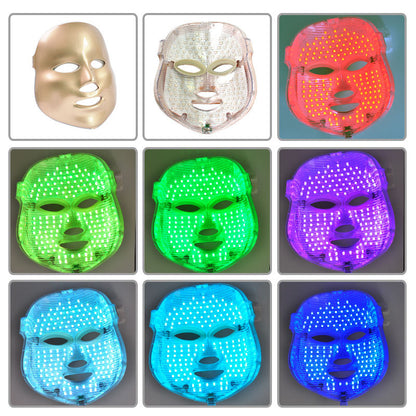 LED Beauty Mask with Seven Color Light Therapy