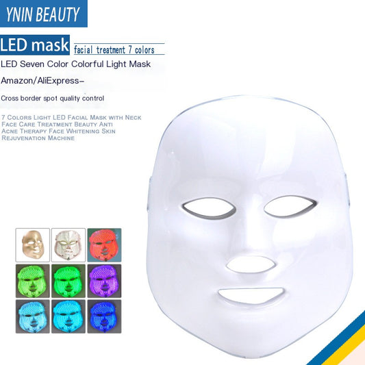 LED Beauty Mask with Seven Color Light Therapy